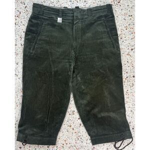 Schoffel Men's‎ Green Corduroy Drawstring Bottom Shorts Size 48 (Actual 31x17)